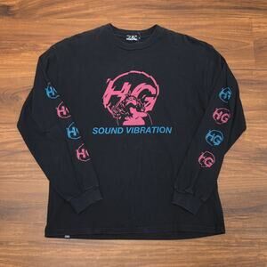 M Hysteric Glamour Tee L/S Sound Vibration BLACK PINK BLUE